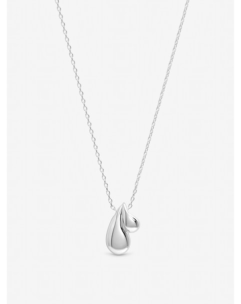 Inicio Sterling Silver Plated Polished Nugget Pendant - Gift Pouch