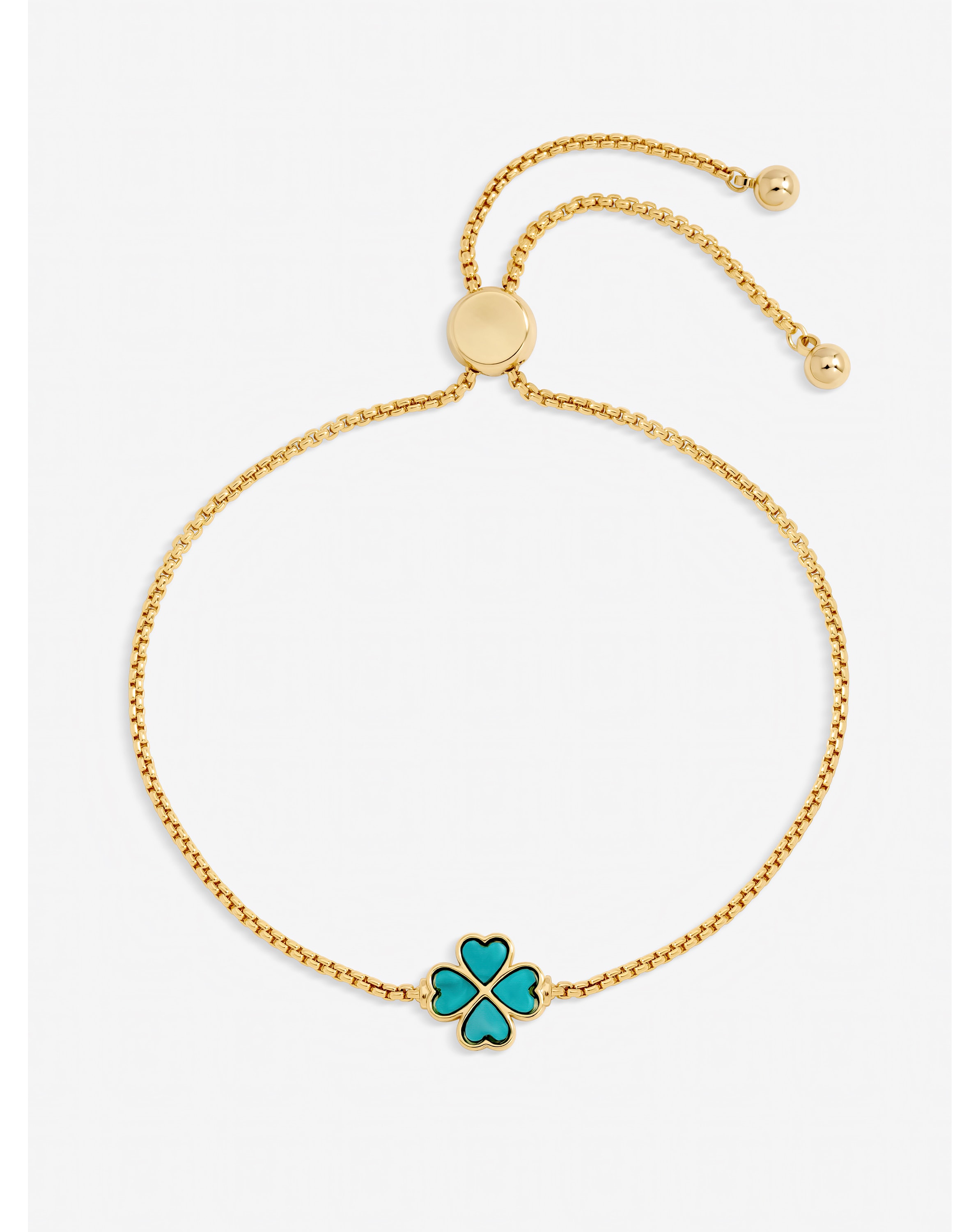 Gold Turquoise Heart Toggle Bracelet