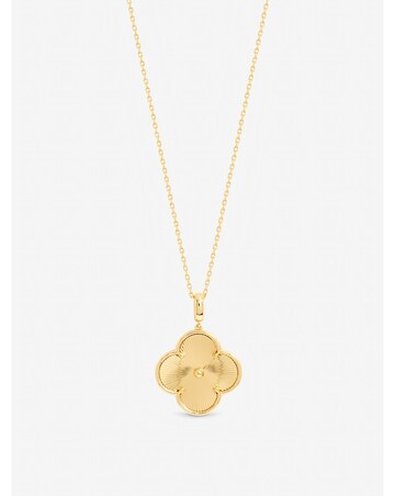 Jon Richard Gold Plated Long Clover Necklace Pendant