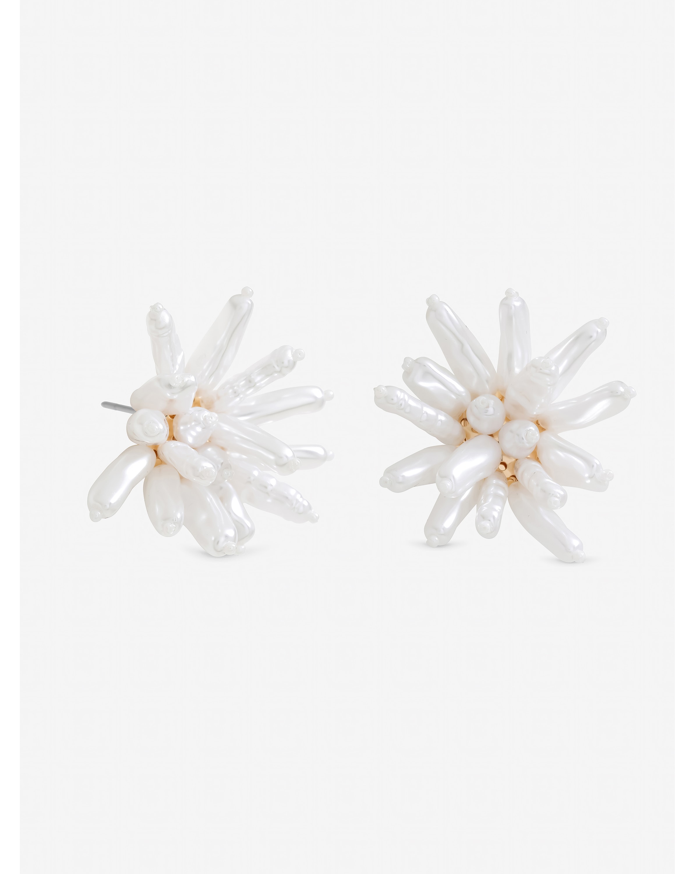 New In - Mood Statement Pearl Floral Earrings