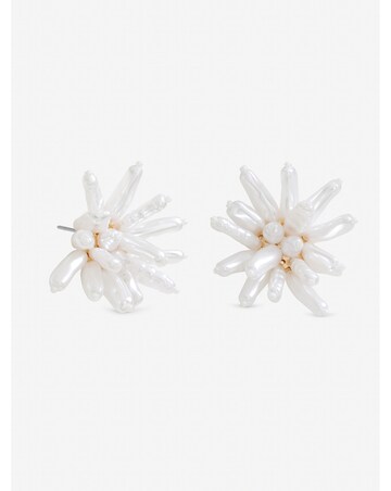 Mood Statement Pearl Floral Earrings