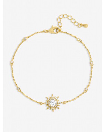 Jon Richard Gold Plated and Pave Starburst Bracelet