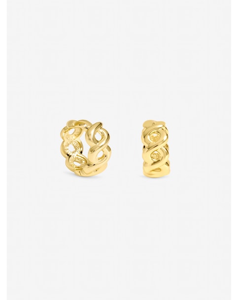 Jon Richard Gold Plated Infinity Hoop Earrings - Pack of 2