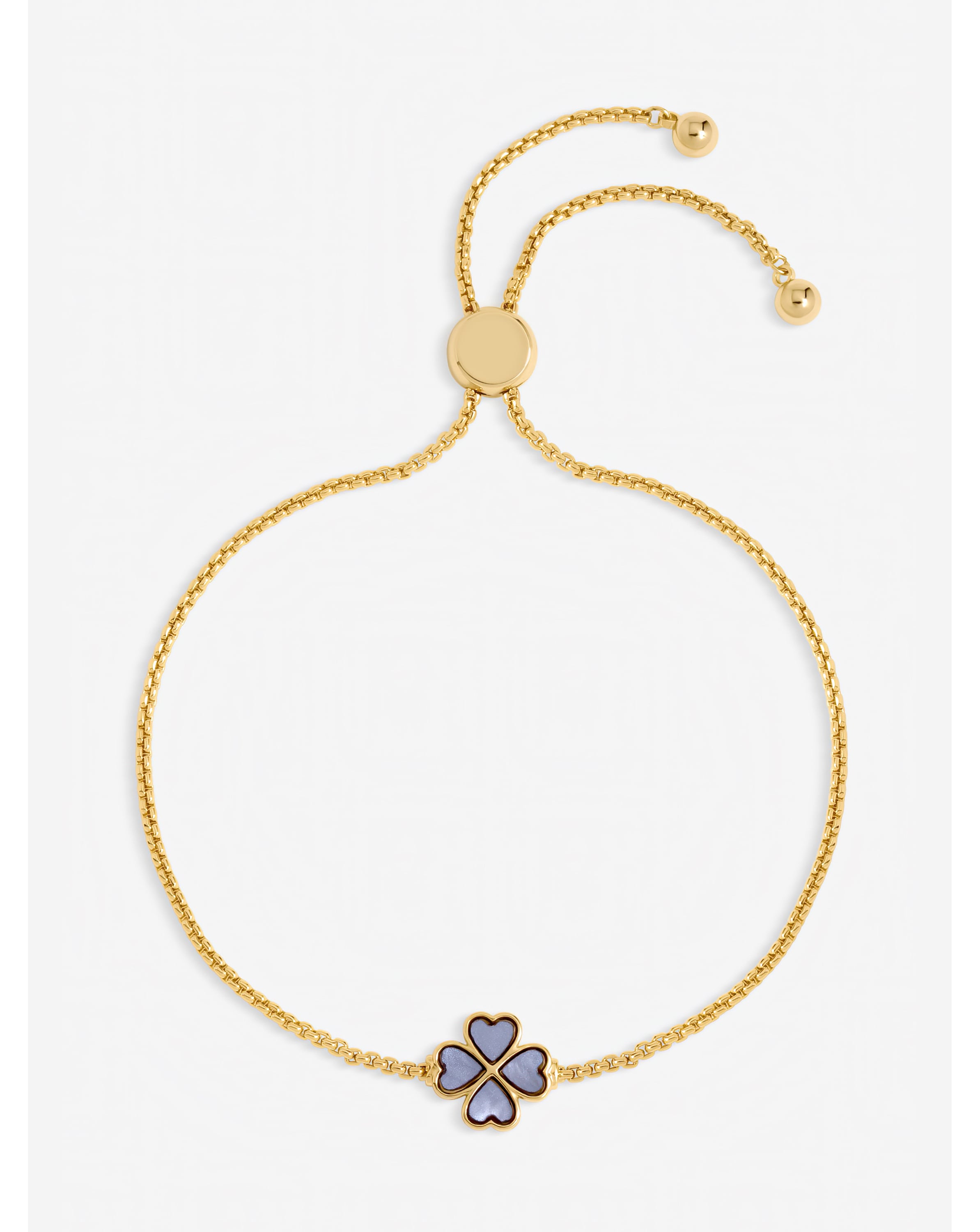 New In - Lilac Heart Clover Toggle Bracelet