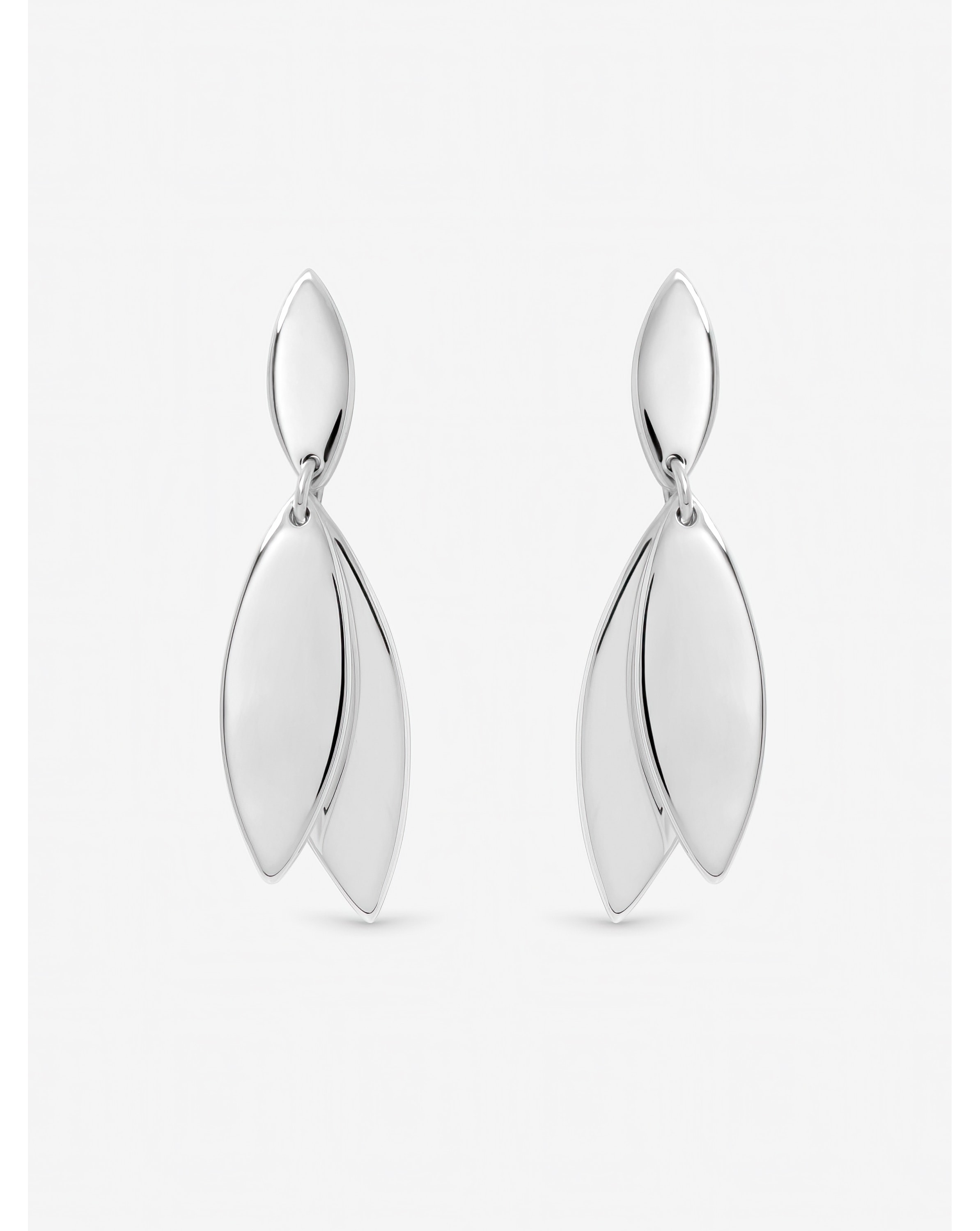 New In - Silver Plated Double Drop Earrings