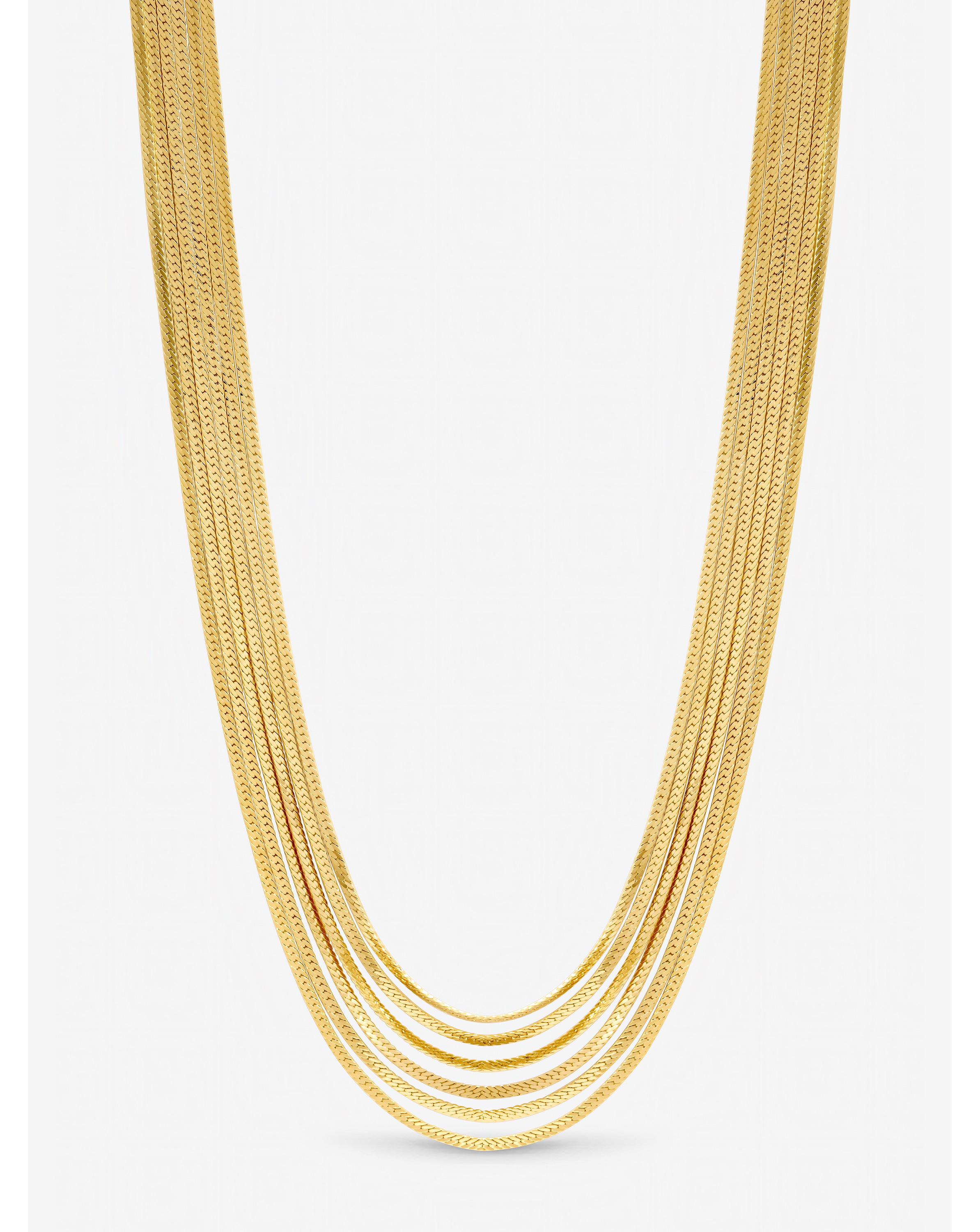 New In - Gold Plated Multi Layered Necklace