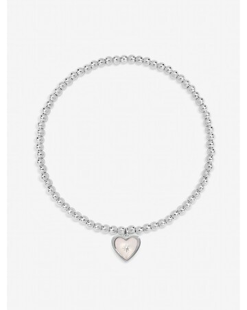 Inicio Sterling Silver Plated Mother of Pearl Celestial Bracelet - Gift Pouch