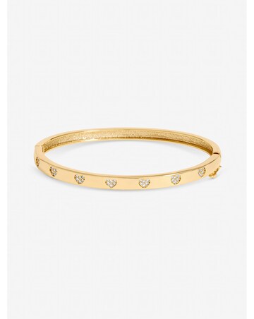 Jon Richard Gold Plated and Crystal Heart Bangle