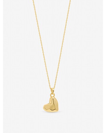 Inicio Gold Plated Molton Heart Small Pendant - Gift Pouch