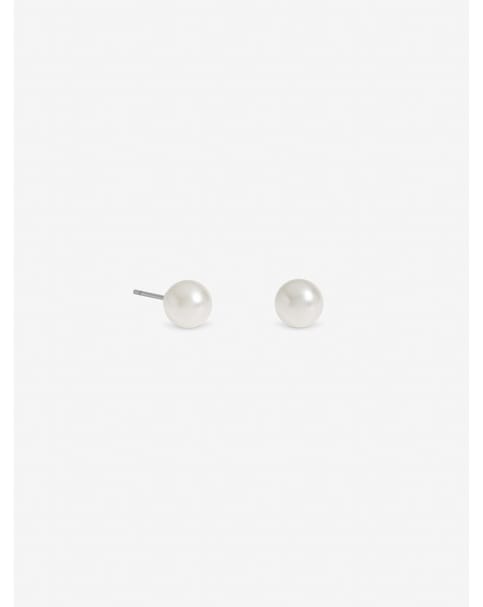 Jon Richard Silver Plated Small White Pearl Stud Earrings