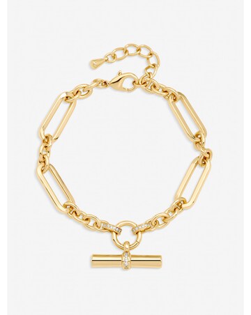 Jon Richard Gold Plated Luxe T-Bar Bracelet