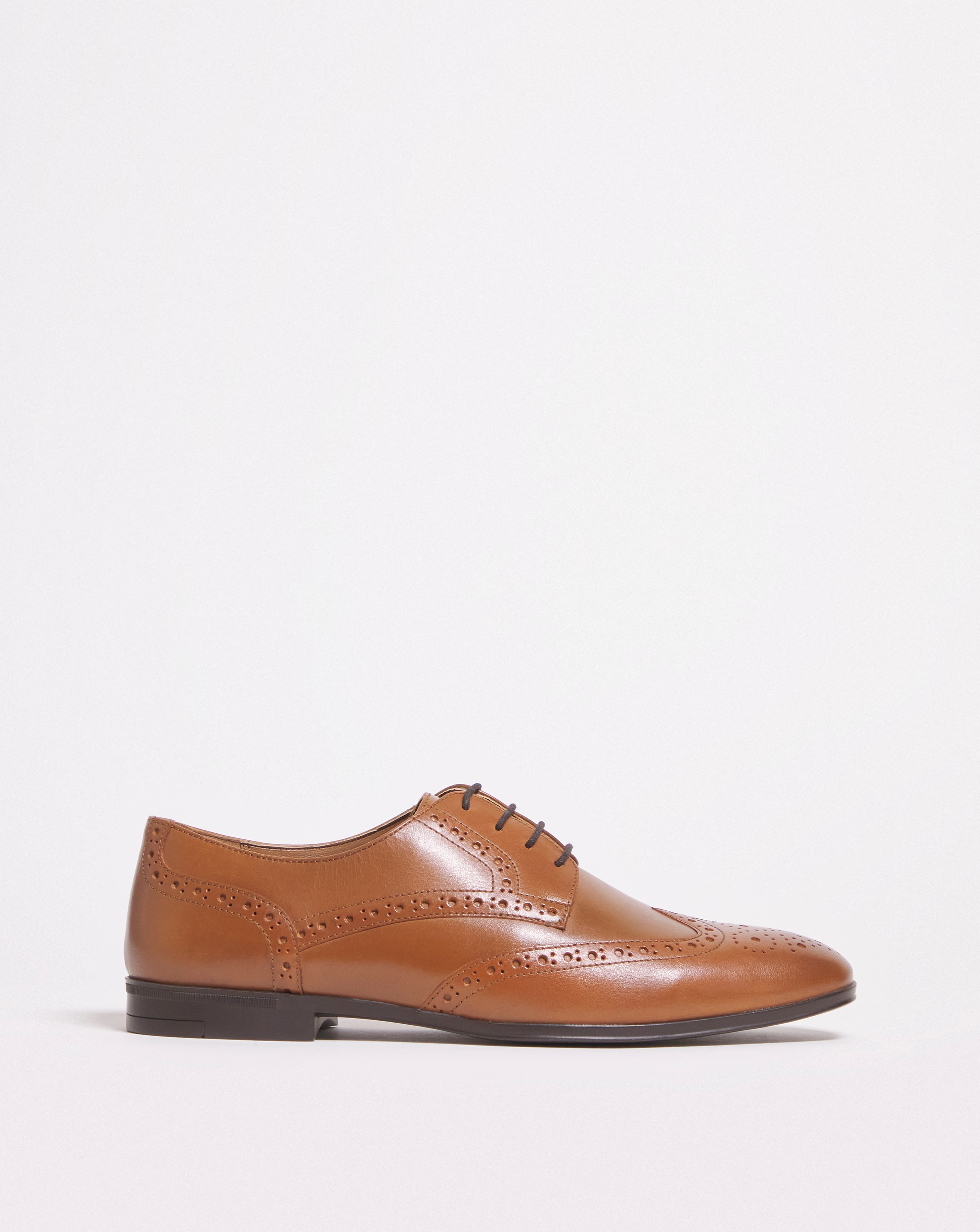 Formal Leather Brogue Wide