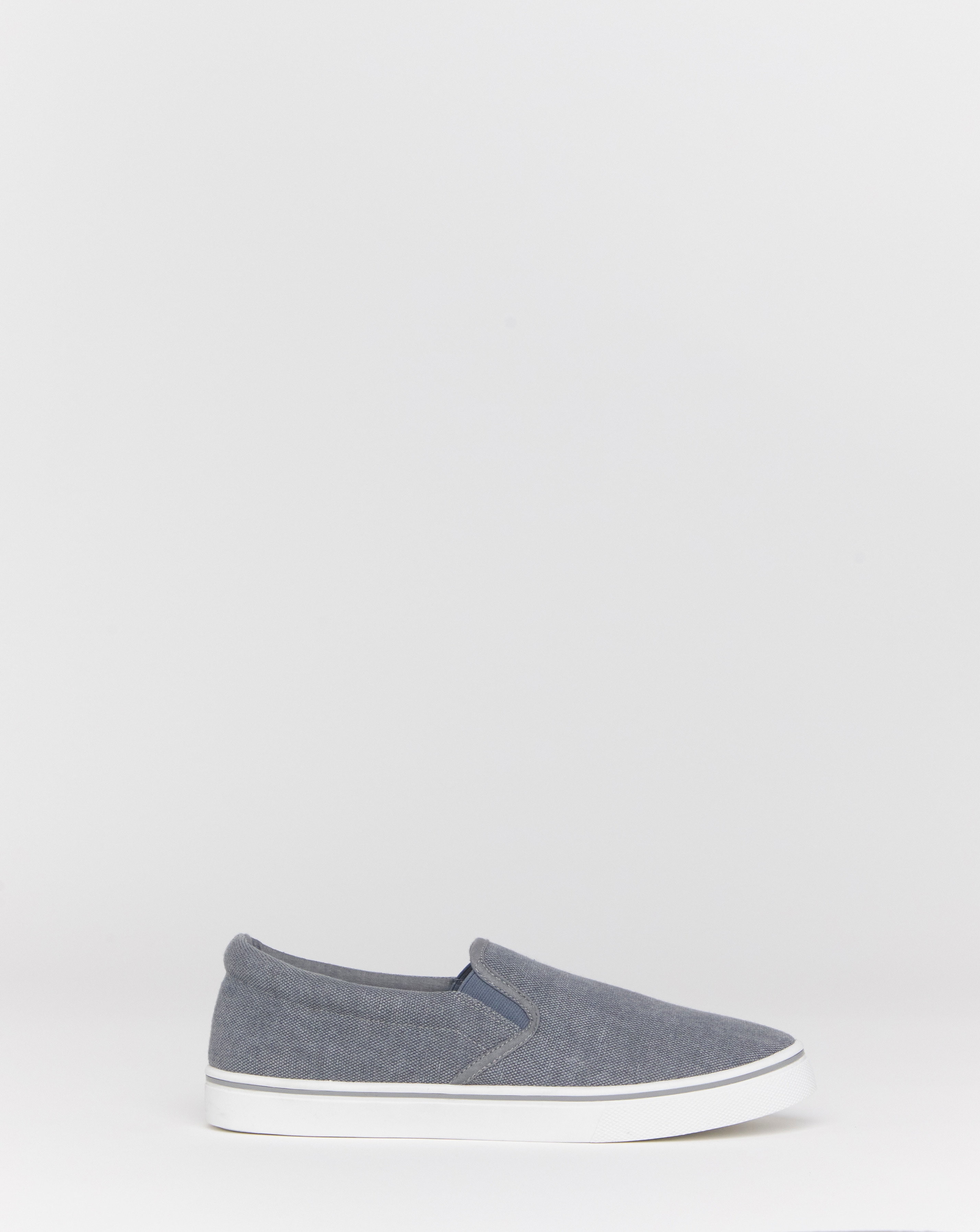 Basic Slip On Pump Wide Fit - Denim