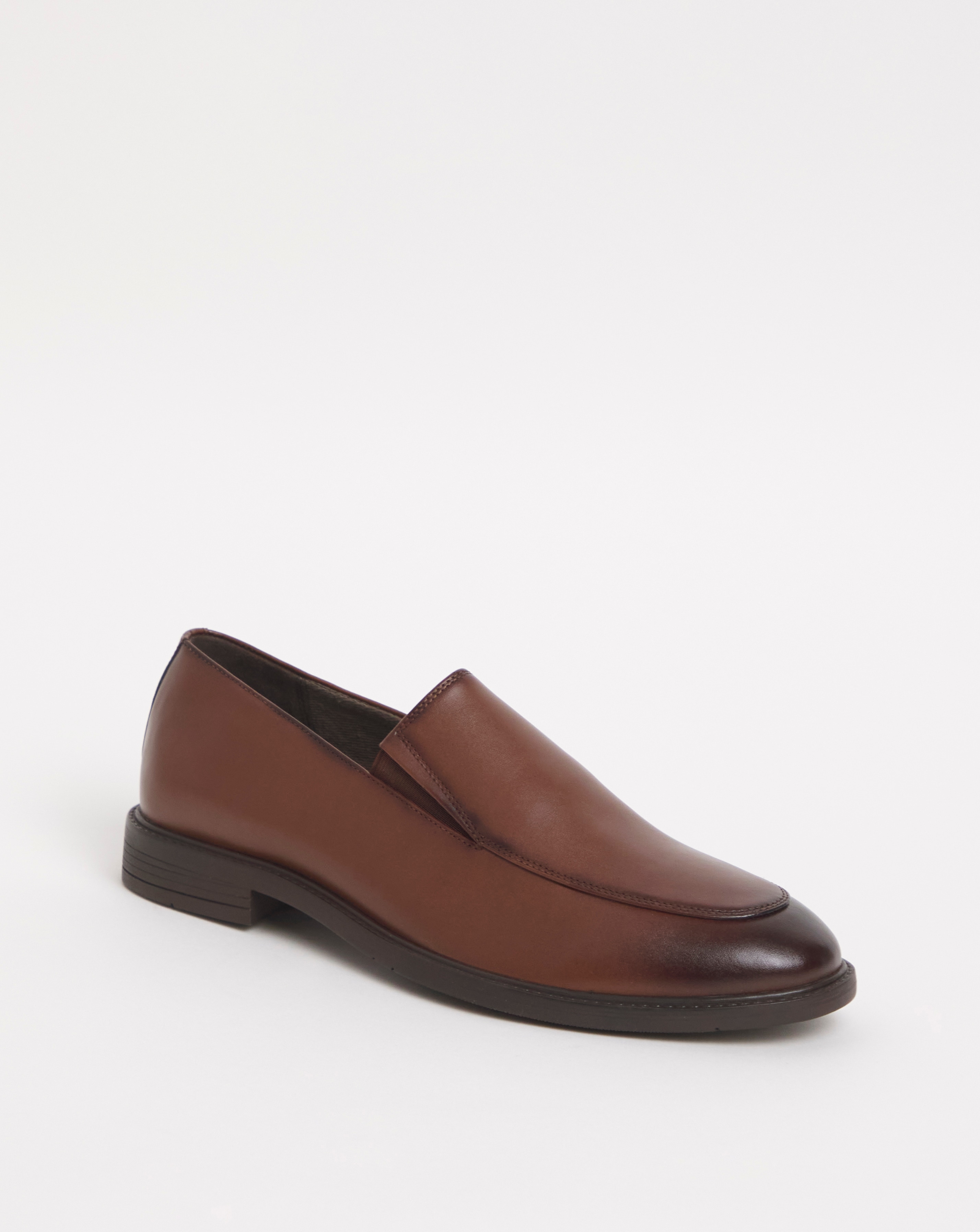 Leather Look Formal Slip On Extra Wide