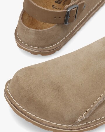 Birkenstock Lutry Suede Gray Taupe Clogs Standard Fit