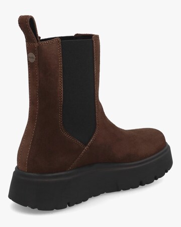 Birkenstock x Papillio Theda Brown Suede Chelsea Boots Narrow Width