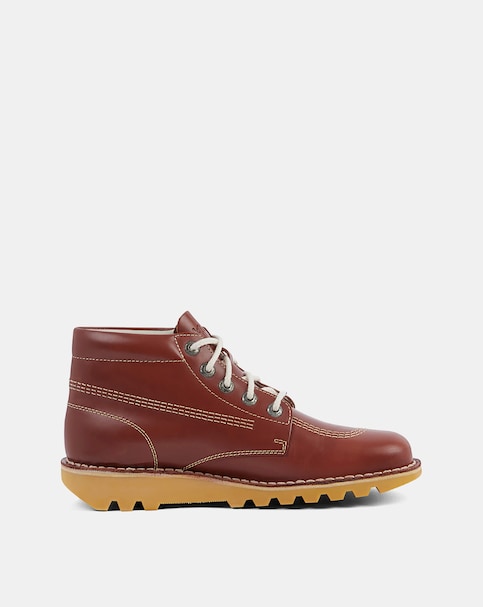 Kickers Core High Leather Boot - Tan