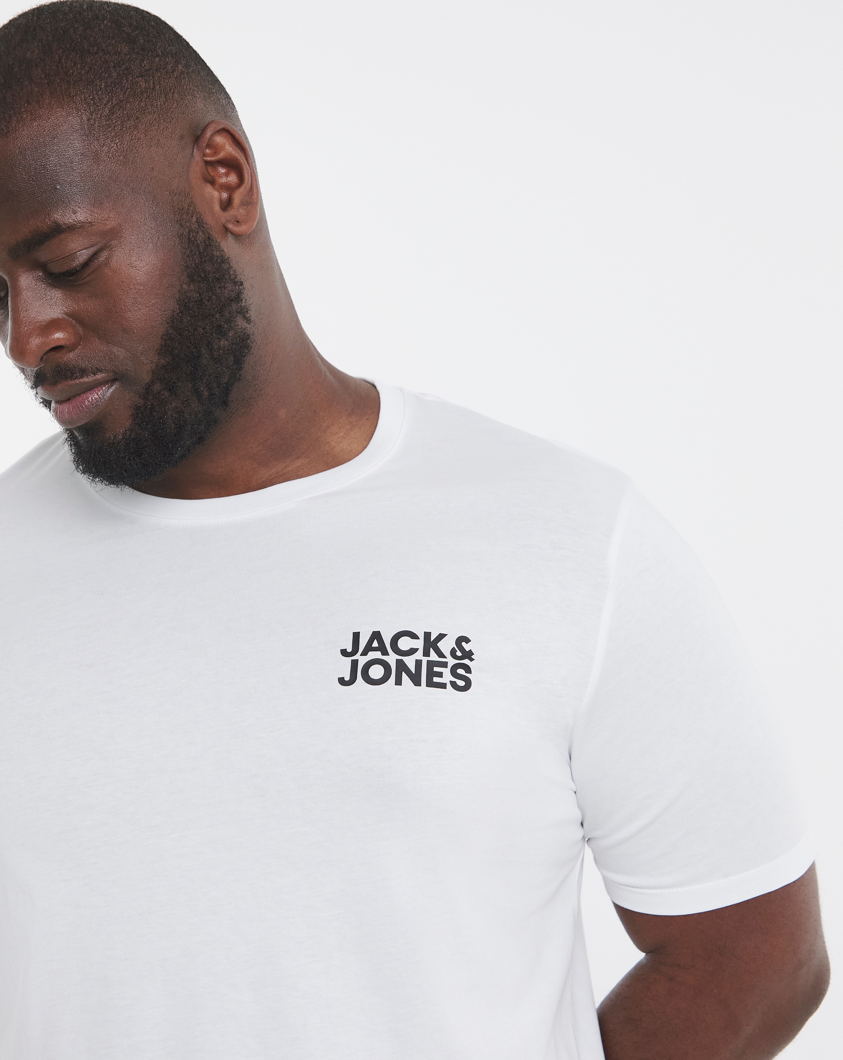 Jack & Jones Corp Logo T-Shirt - White