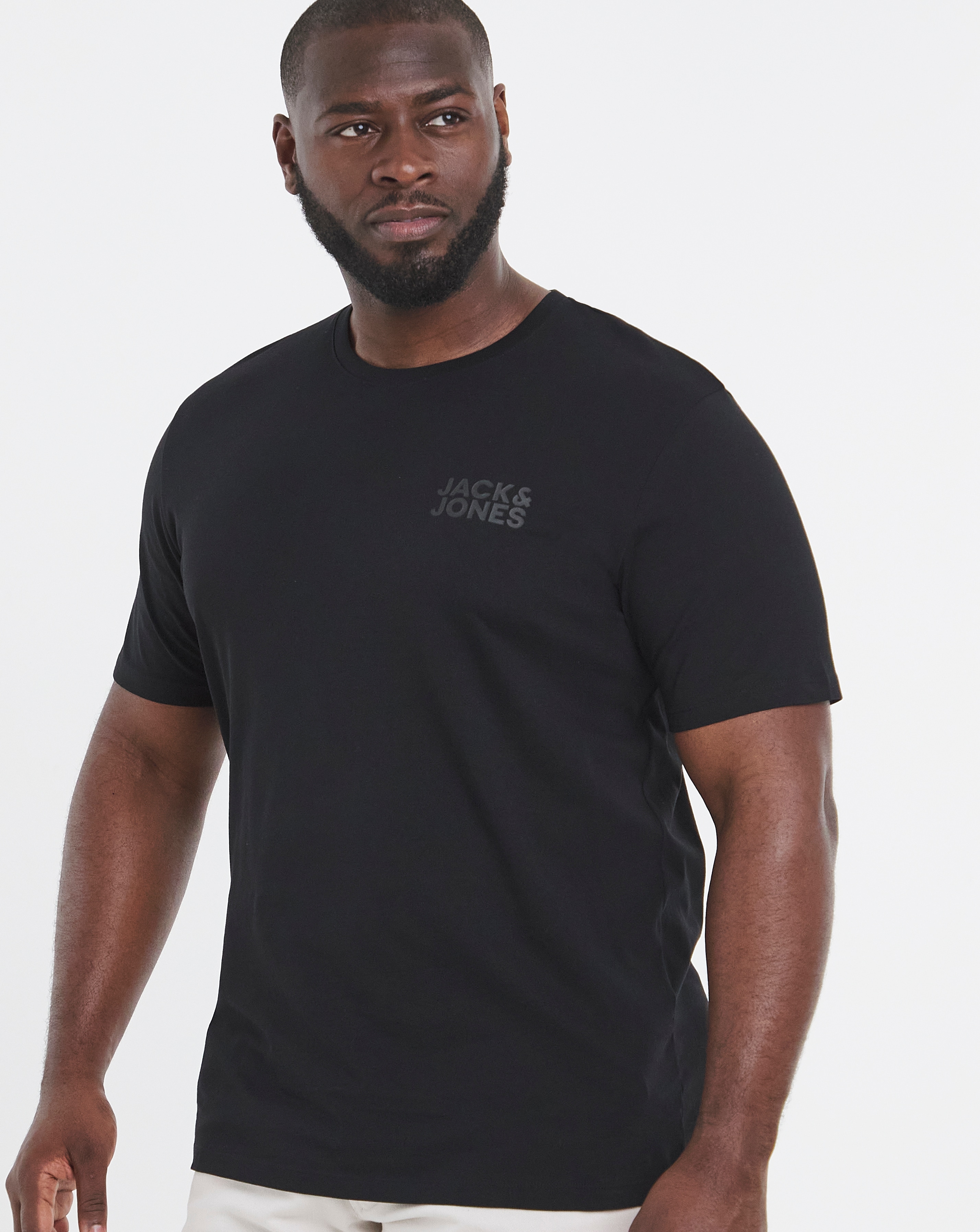 Jack & Jones Corp Logo T-Shirt - Black