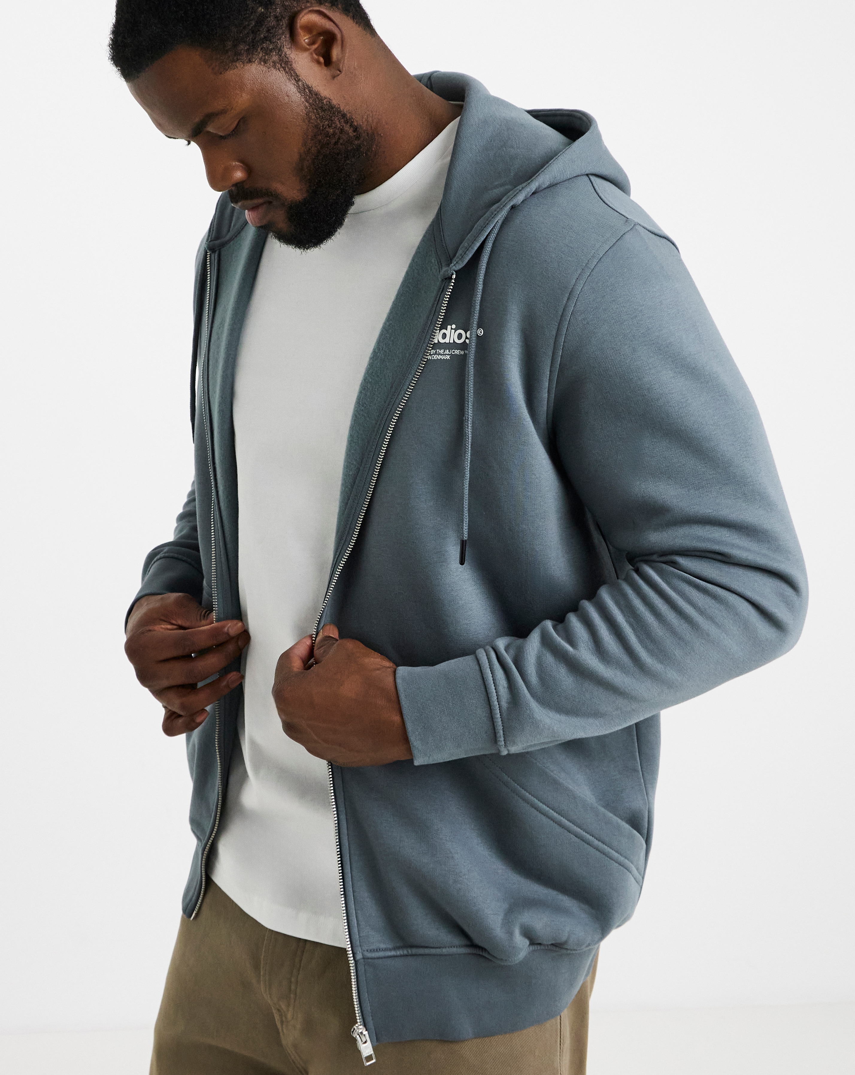 Jack & Jones Soho Full Zip Hoodie - Blue