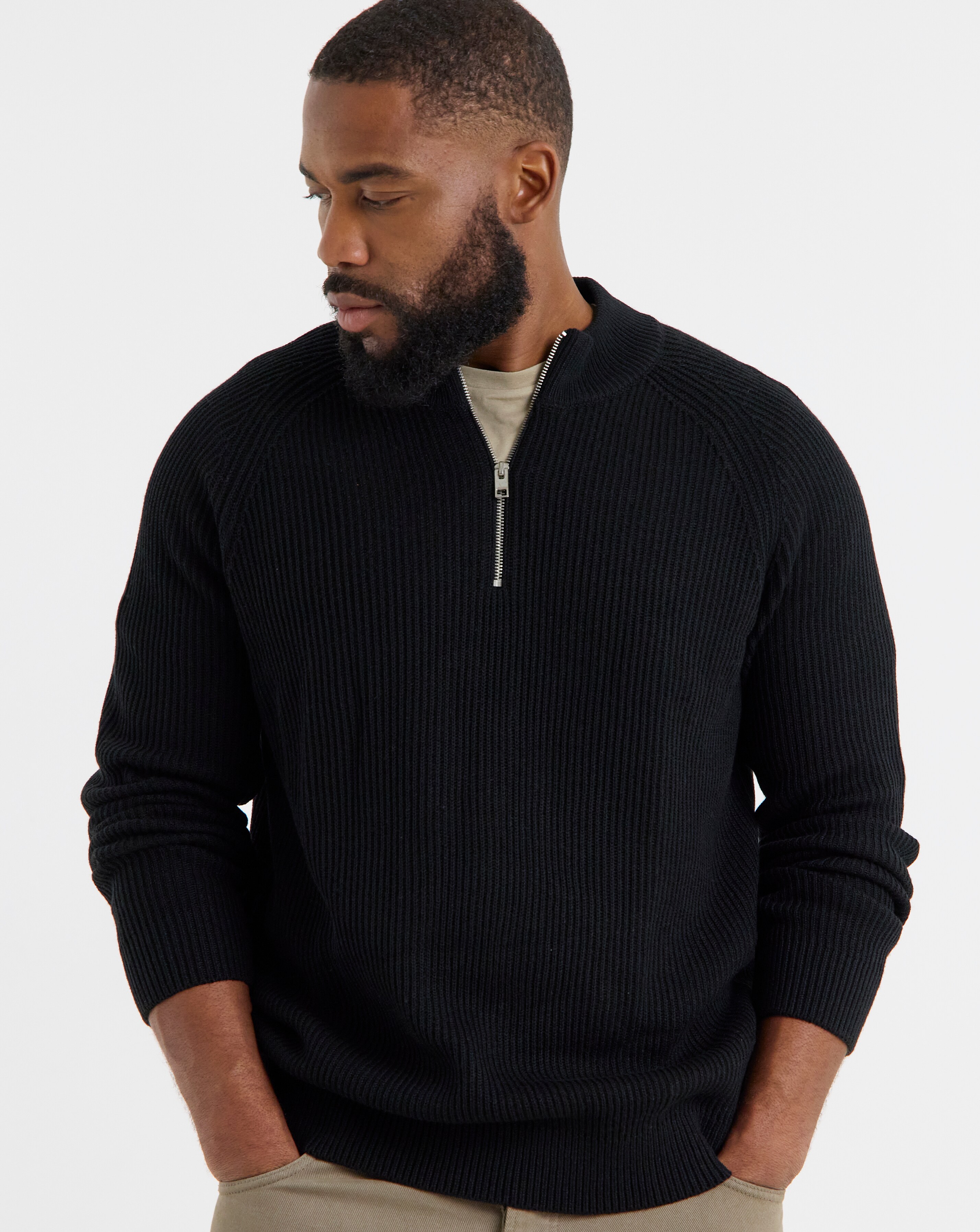 Jack & Jones Pannel Knit Half Zip