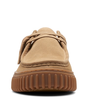 Clarks Torhill Lo Suede Shoes - Sand