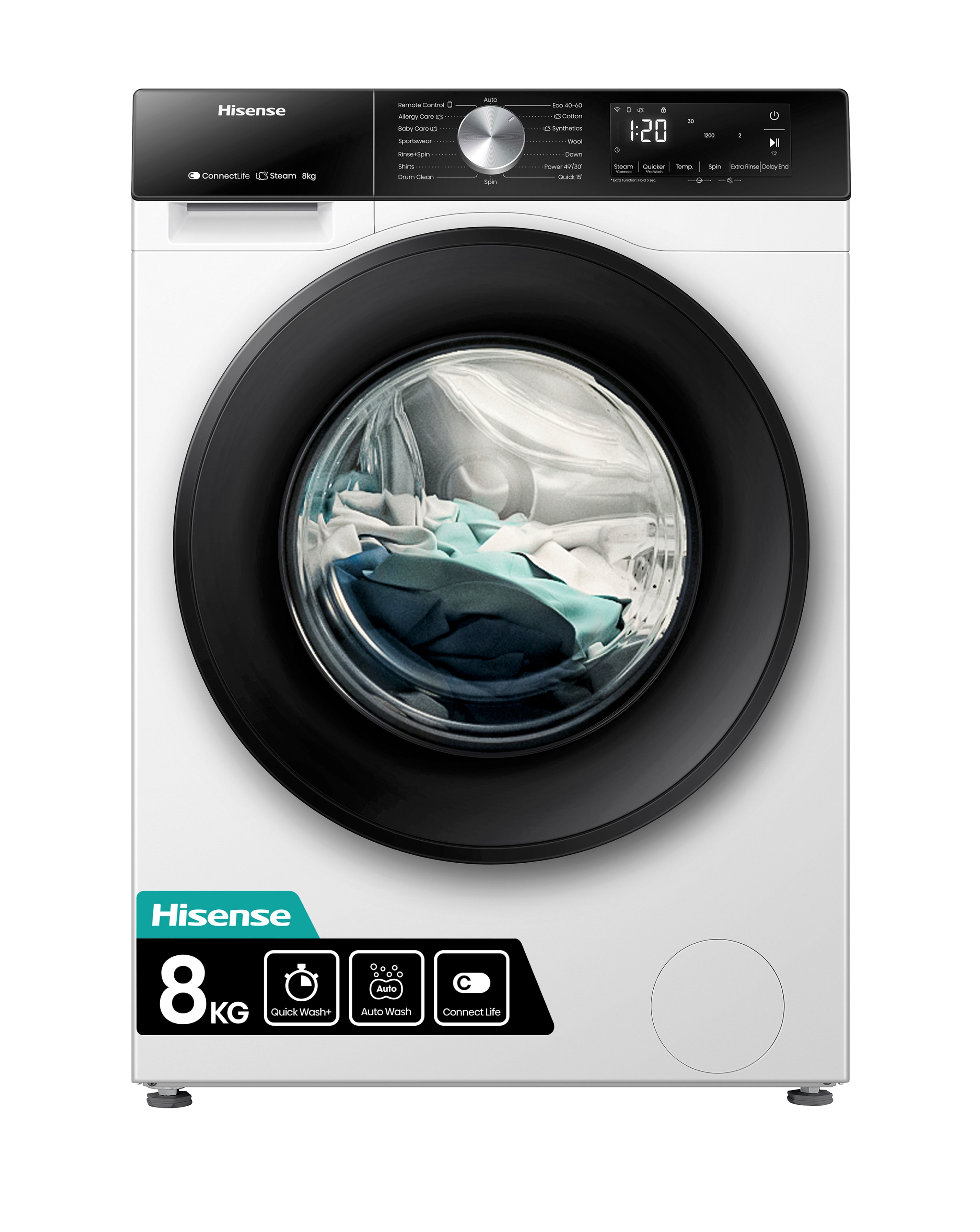Hisense WF3S8043BW 8kg Washing Machine
