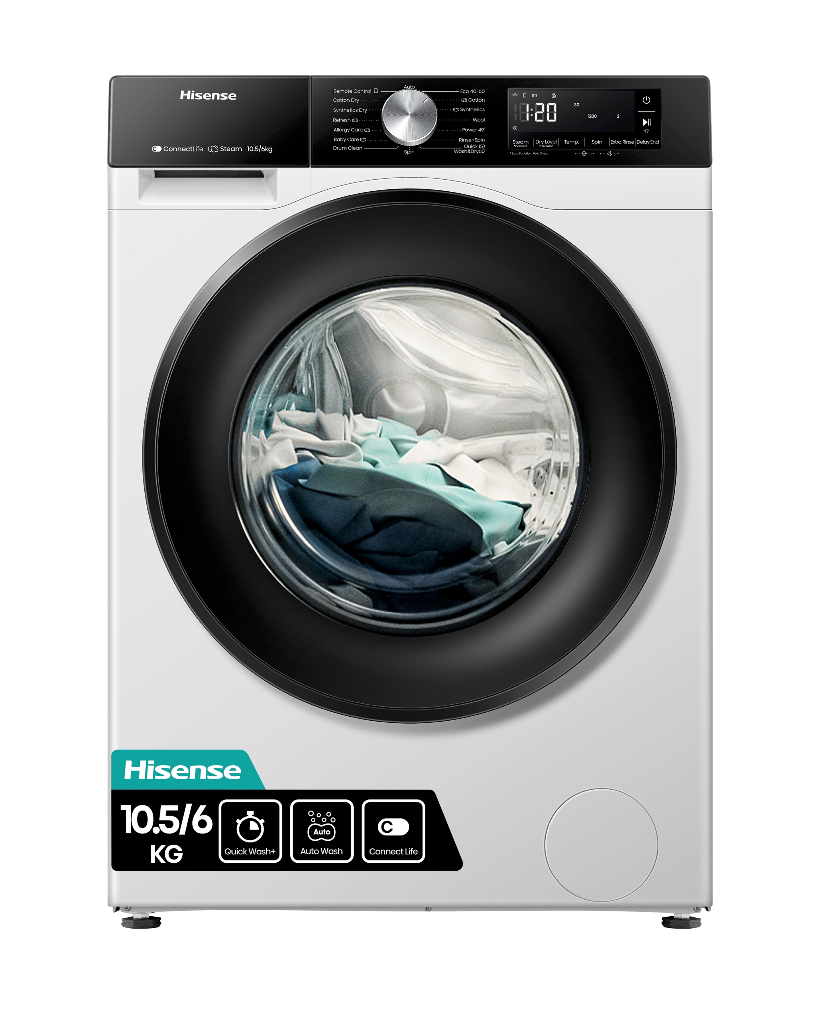 Hisense WD3S1043BW3 10kg Washer Dryer