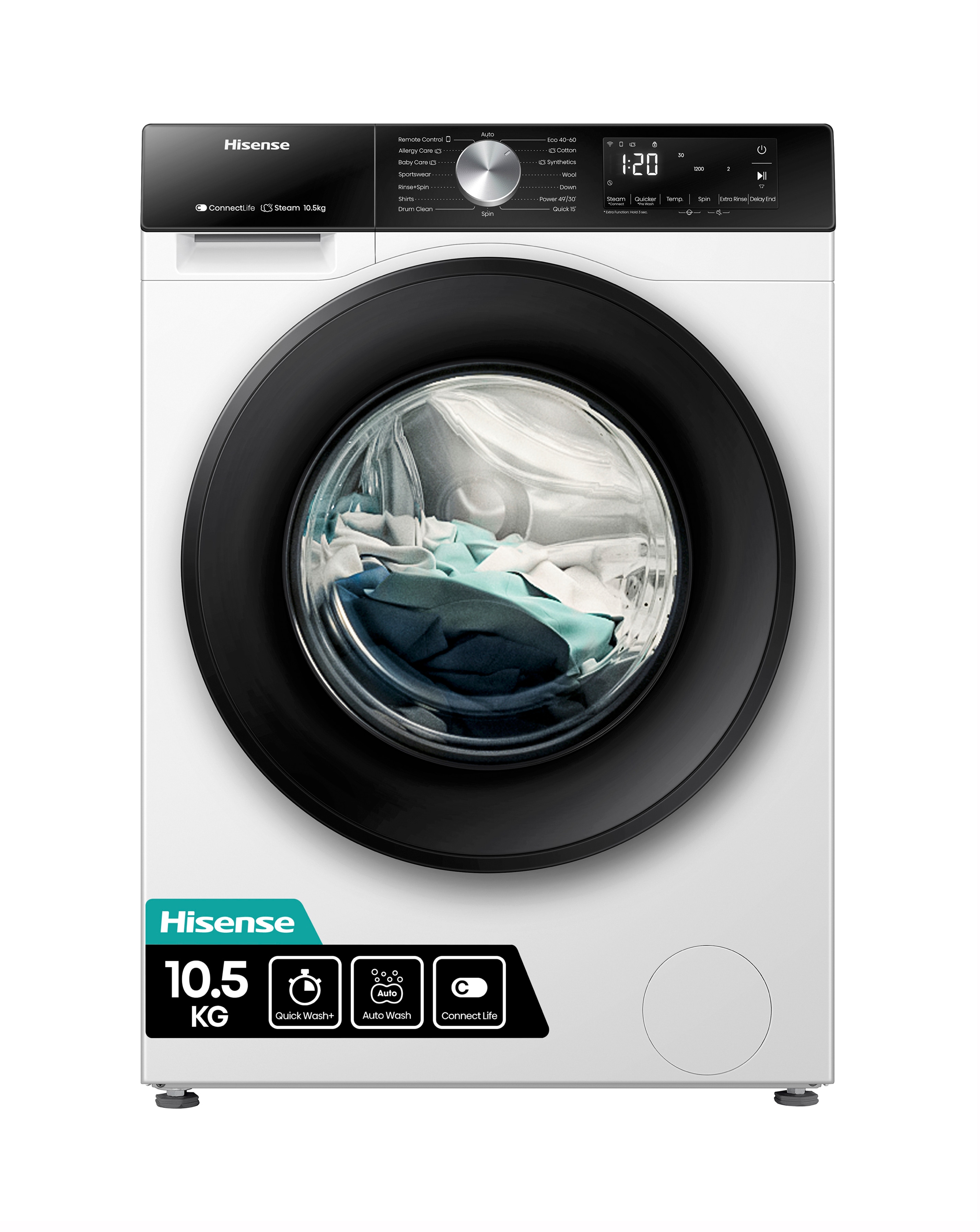Hisense WF3S1043BW3 10kg Wash Machine