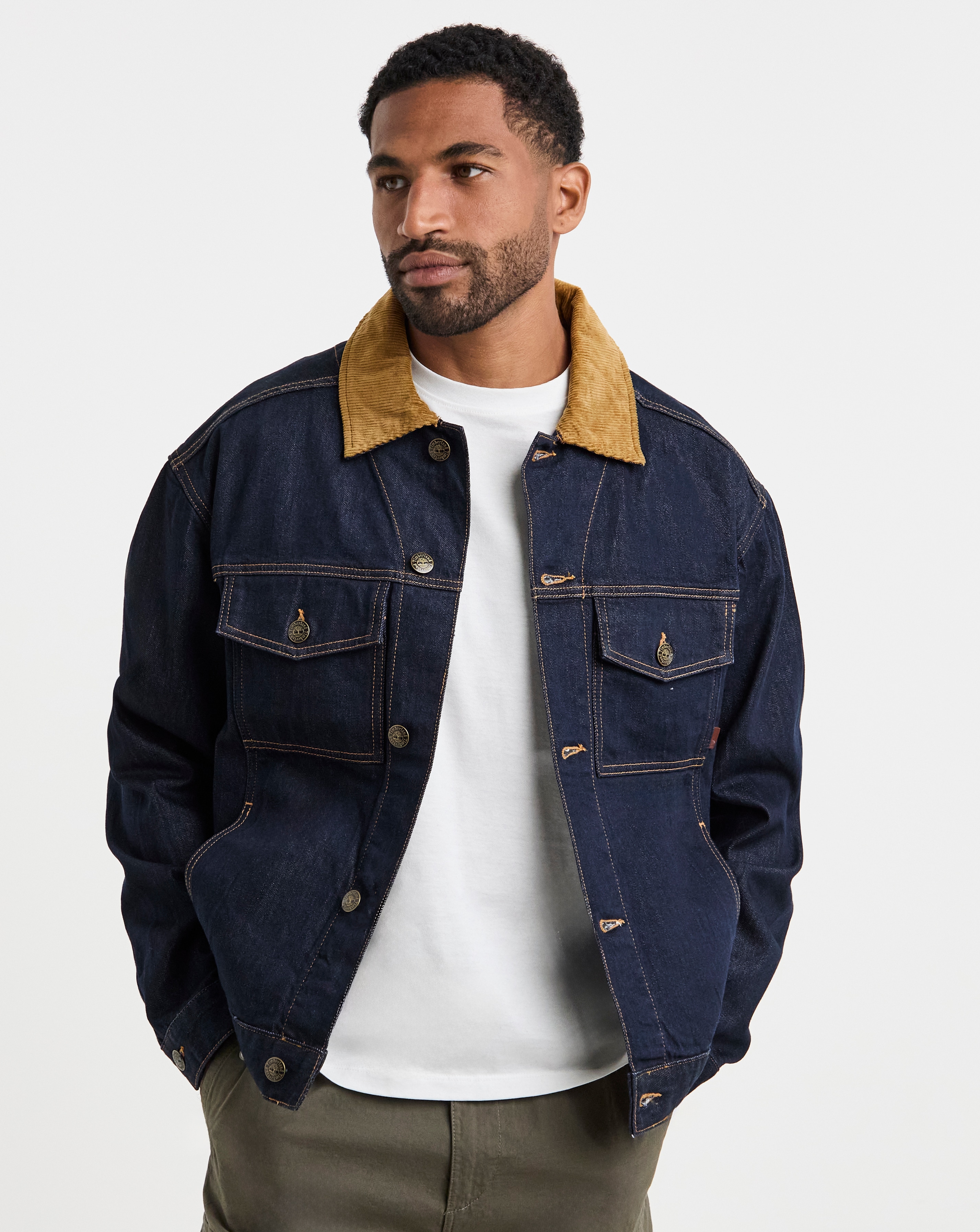 Timberland Cord Collar Jacket - Blue
