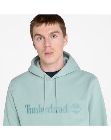 Timberland Hampthon Tonal Logo Hoodie - Blue
