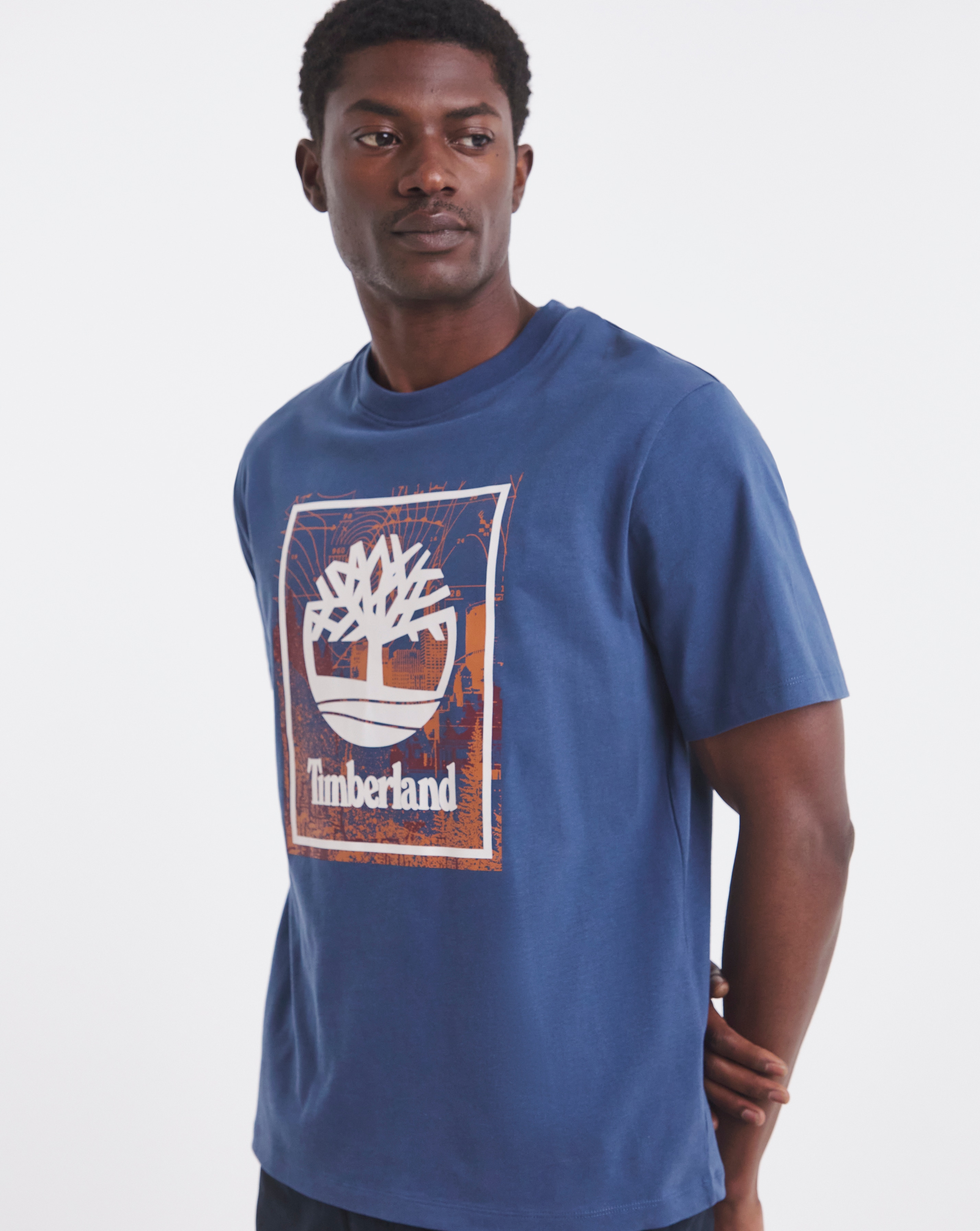 Timberland Logo Graphic T-Shirt - Blue