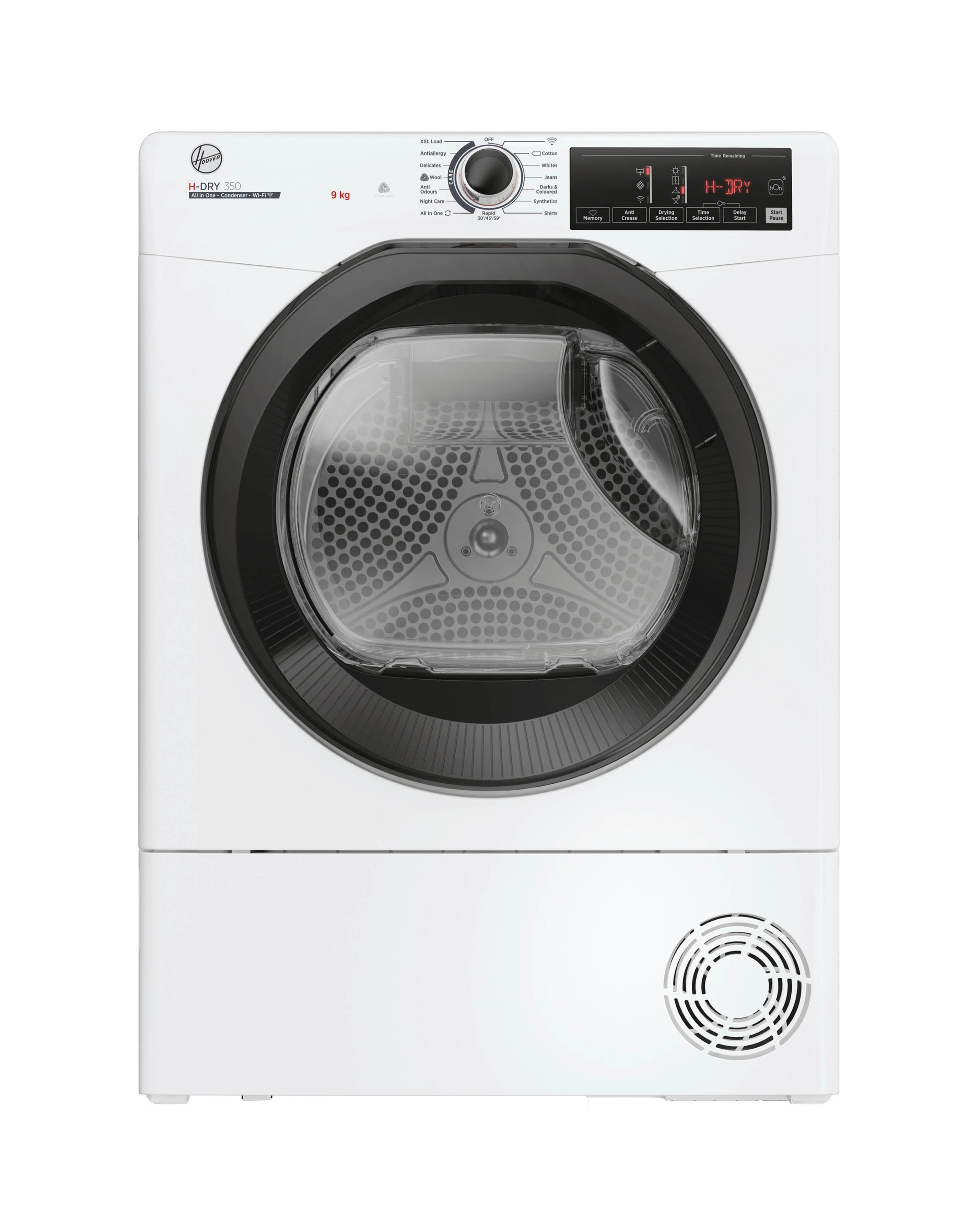 Hoover HRE C9TBE-80, 9kg, Dryer - White