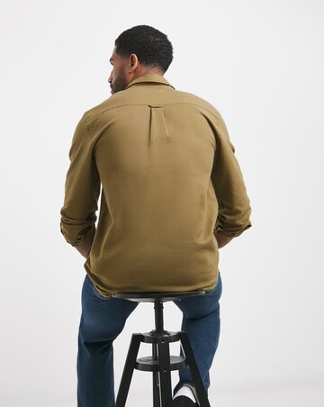 Lyle & Scott Brown Long Sleeve Flannel Shirt