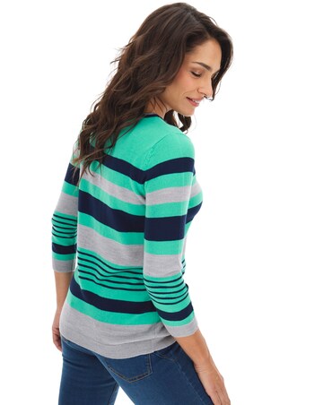 Julipa Navy Stripe Super Soft Stripe Jumper