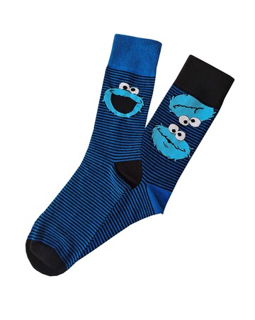 Mens 6pk Sesame St Socks