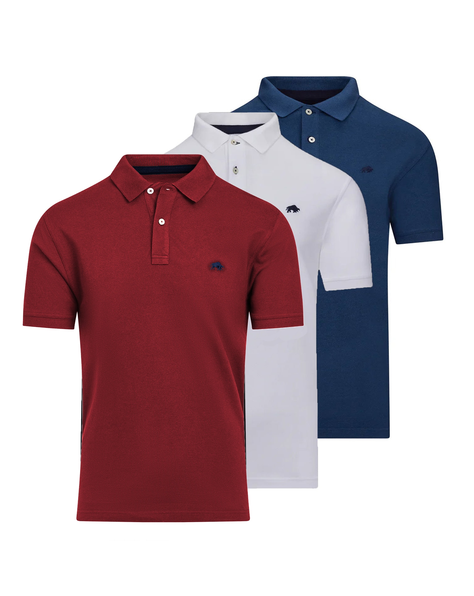 New In - Raging Bull 3 Pack Organic Polo