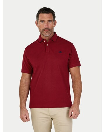 Raging Bull 3 Pack Organic Polo Claret/White/Denim