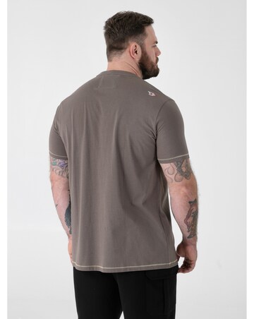 AUSTIN-D555 Surfing Bear Printed Crew Neck T-shirt