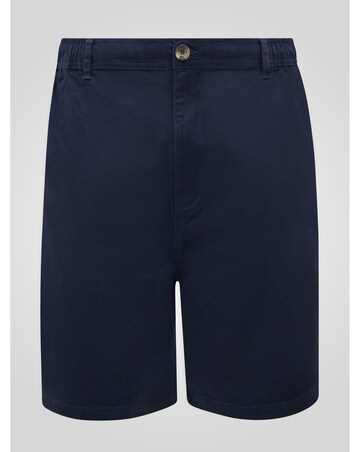 SPENCER 2-D555 Navy Full Elastic Waist Stretch Shorts With Drawcord