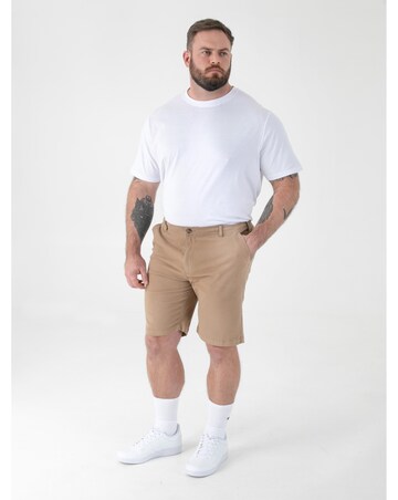 SPENCER 1-D555 Sand Full Elastic Waist Stretch Shorts With Drawcord