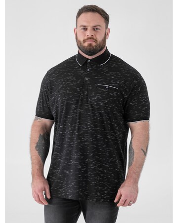 MURPHY-D555 Reno Polo With Jacquard Collar And Cuff With Chest Pocket