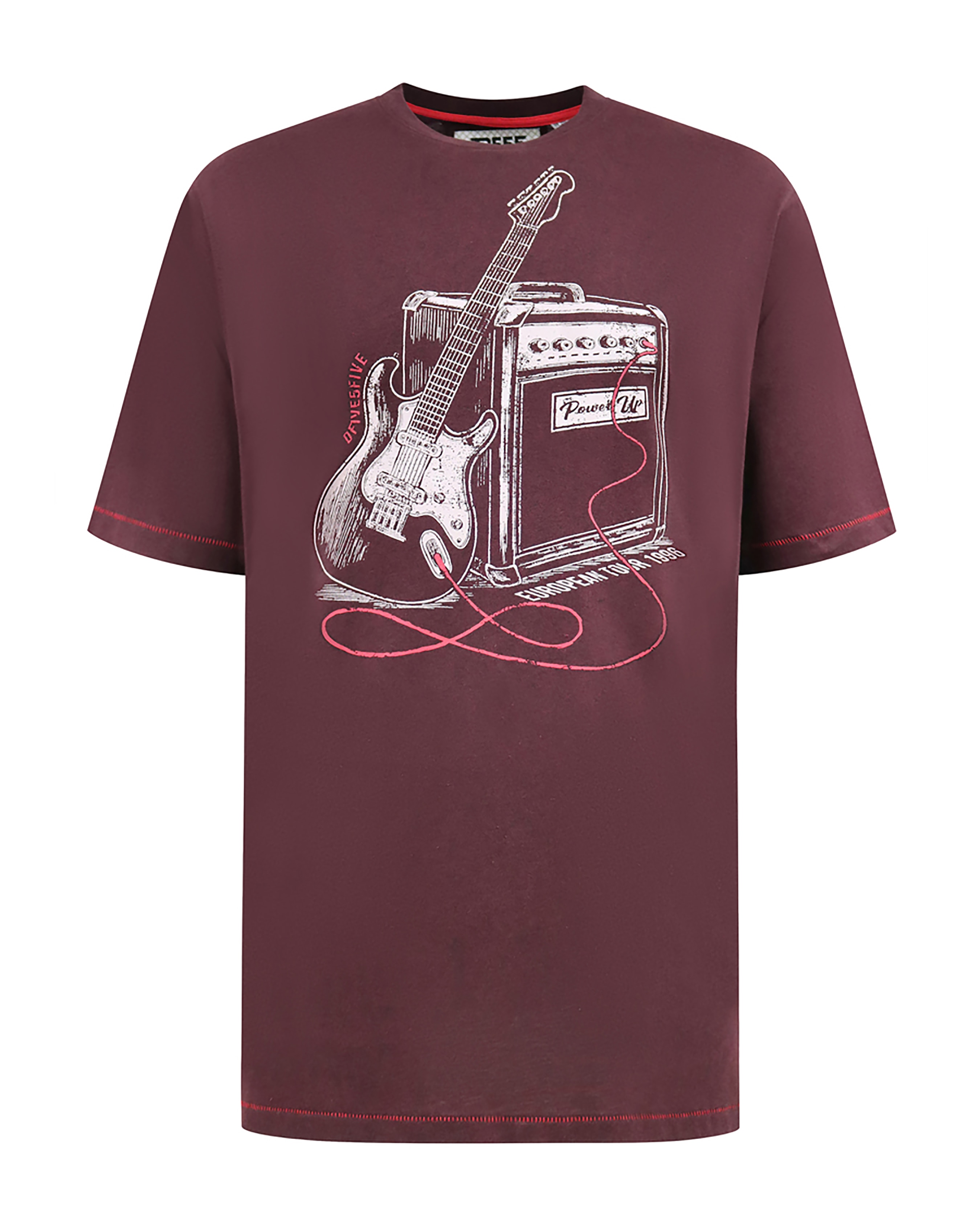 D555 Barnsley Guitar Amp Print T-Shirt