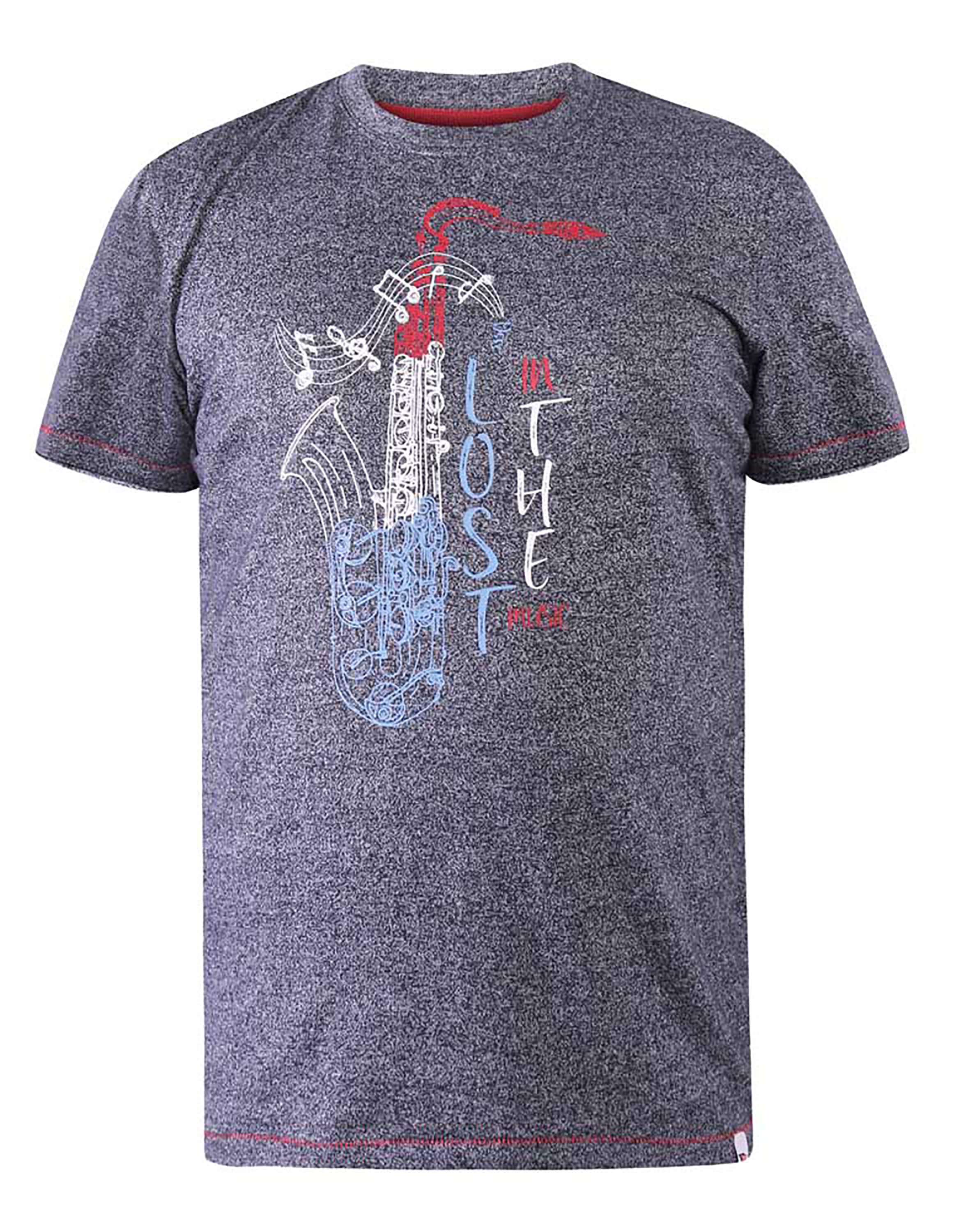 D555 Saxophone Printed T-Shirt