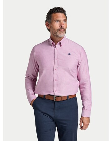 Raging Bull L/S Classic Oxford Shirt Red