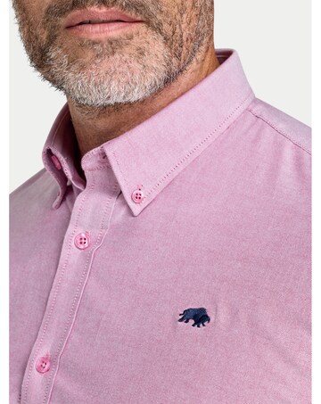 Raging Bull L/S Classic Oxford Shirt Red