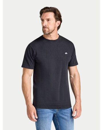 Raging Bull Authentic Rugby Back Print T-Shirt Charcoal