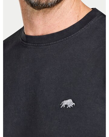 Raging Bull Authentic Rugby Back Print T-Shirt Charcoal