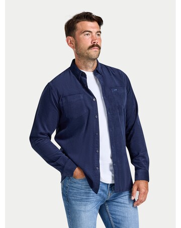 Raging Bull L/S Corduroy Shirt Navy