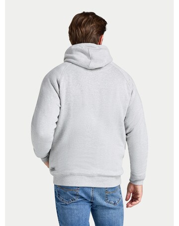 Raging Bull Hooded Signature Sweat Grey Marl